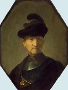 Rembrandt van rijn Old Soldier oil on canvas